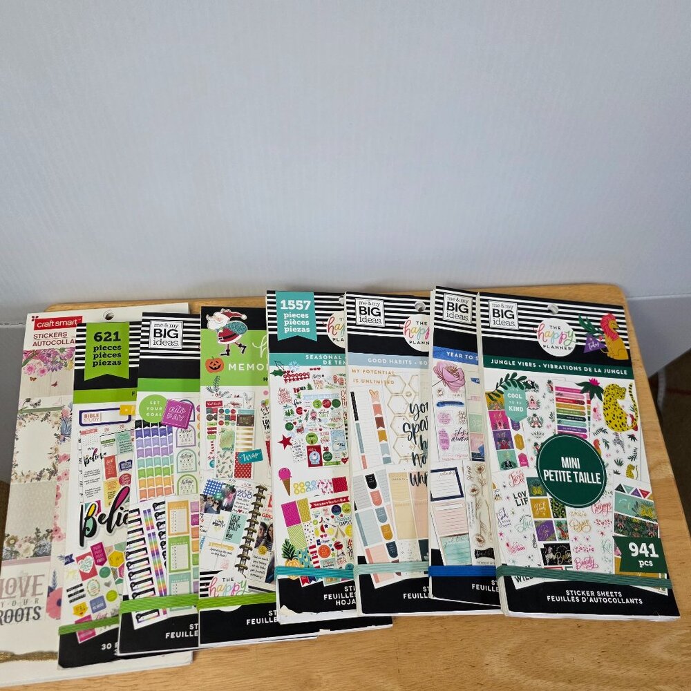 EUC The Happy Planner Assorted Planner Stickers